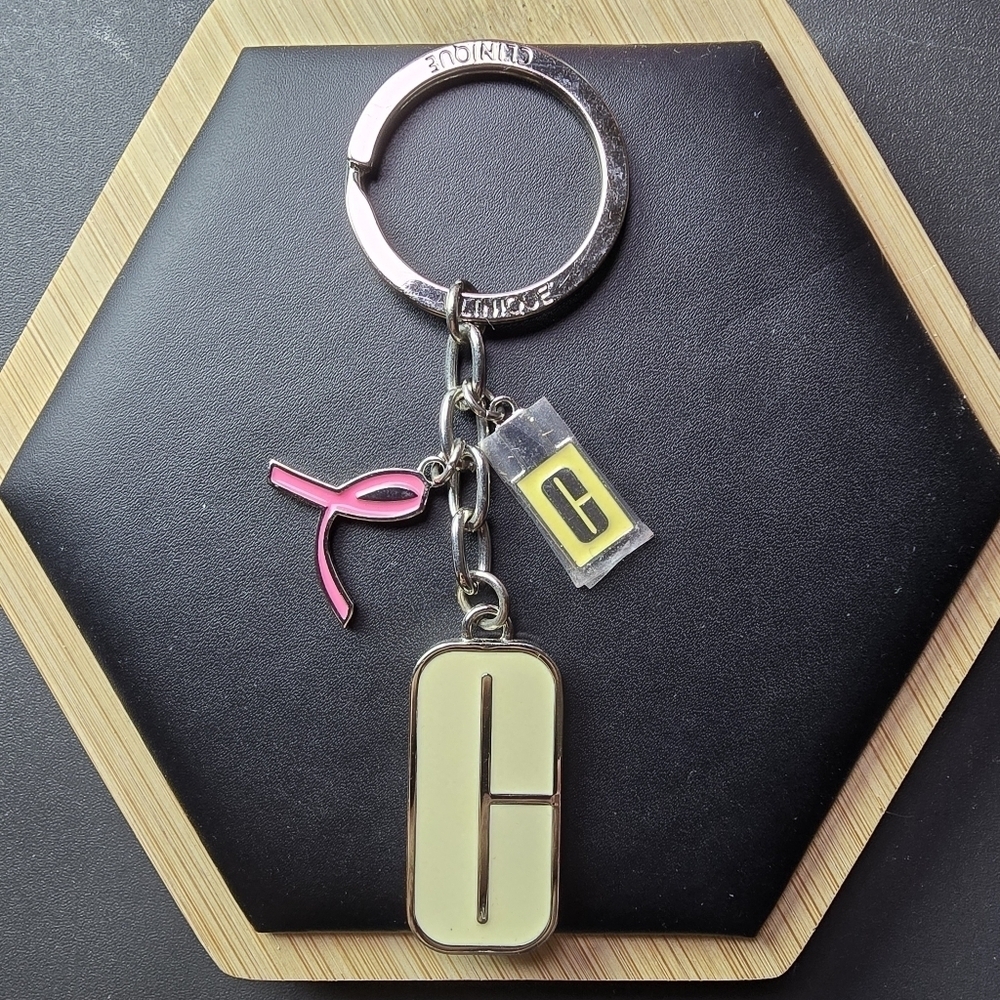 2/$20 Clinique BCRF Pink‎ Keychain (EUC)